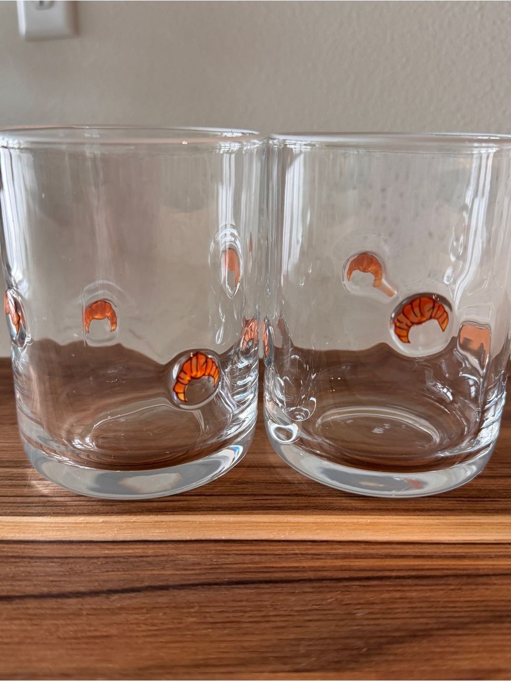 🥐 Croissant Icon glass x 2